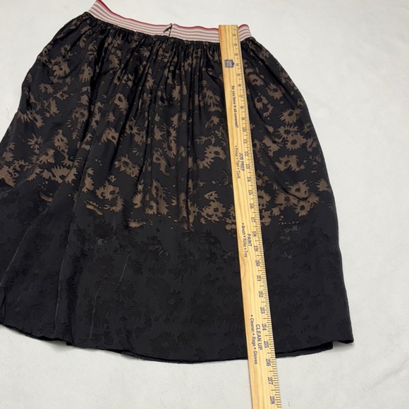 Stella McCartney Black Floral Midi Skirt Size 36/S - Picture 11 of 12